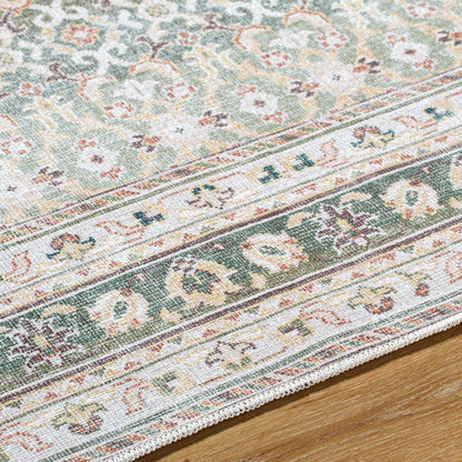 Rainier Rug - 533569 by Our PNW Home x Livabliss in olive, seafoam, wheat, cream, brown, dark brown. Made from polyester in a unique style.