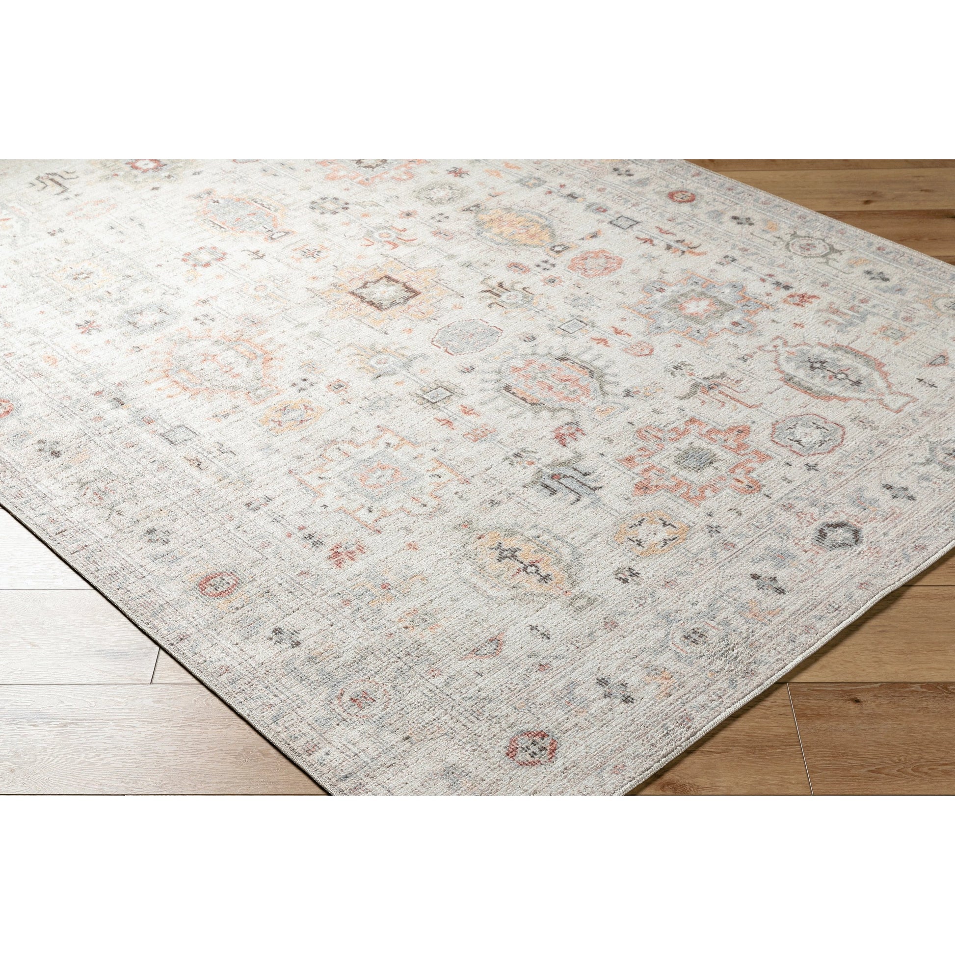 Spokane Rug - 533717 by Our PNW Home x Livabliss in ivory, dusty pink, mustard, light olive, olive, rust. Made from polyester in a