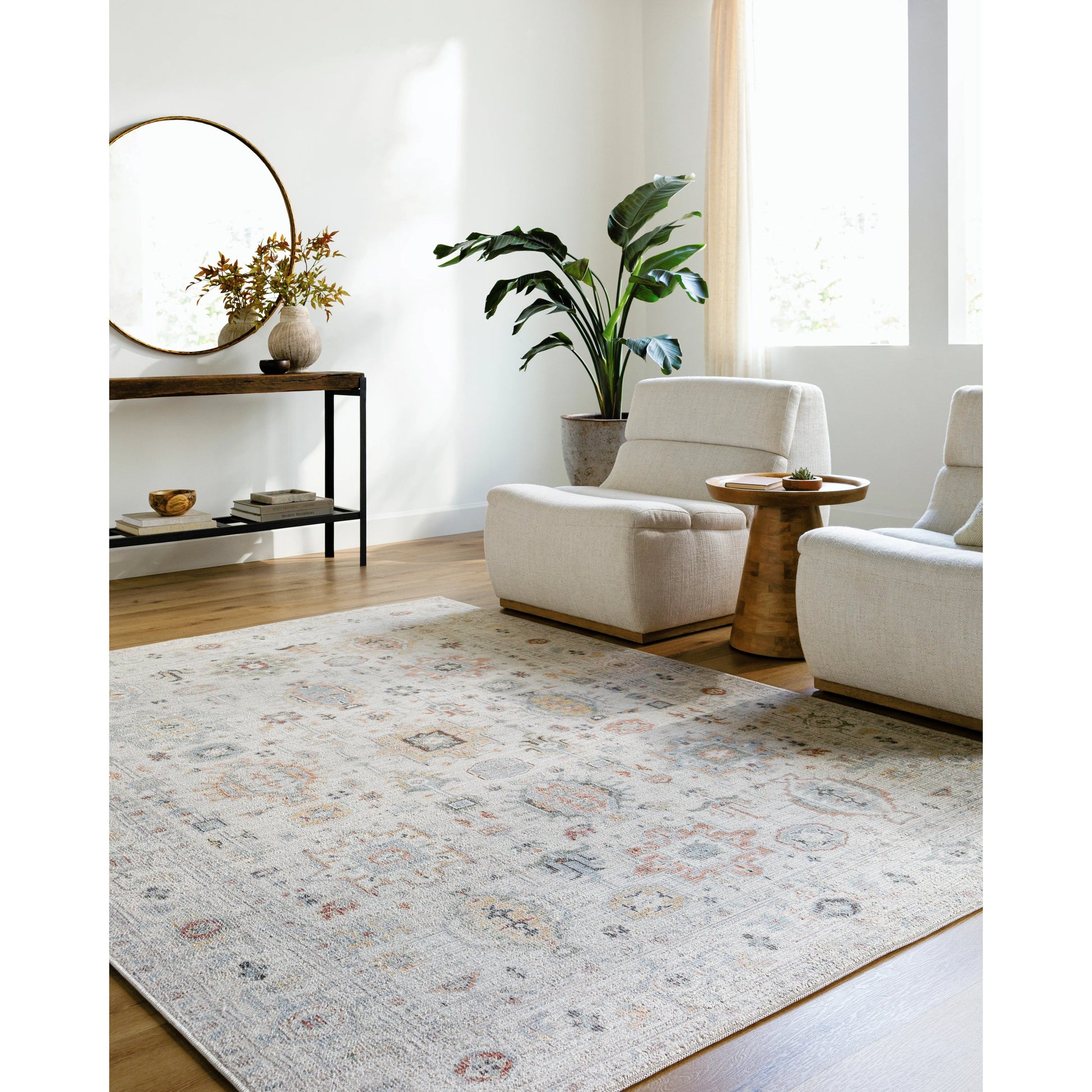 Spokane Rug - 533717 by Our PNW Home x Livabliss in ivory, dusty pink, mustard, light olive, olive, rust. Made from polyester in
