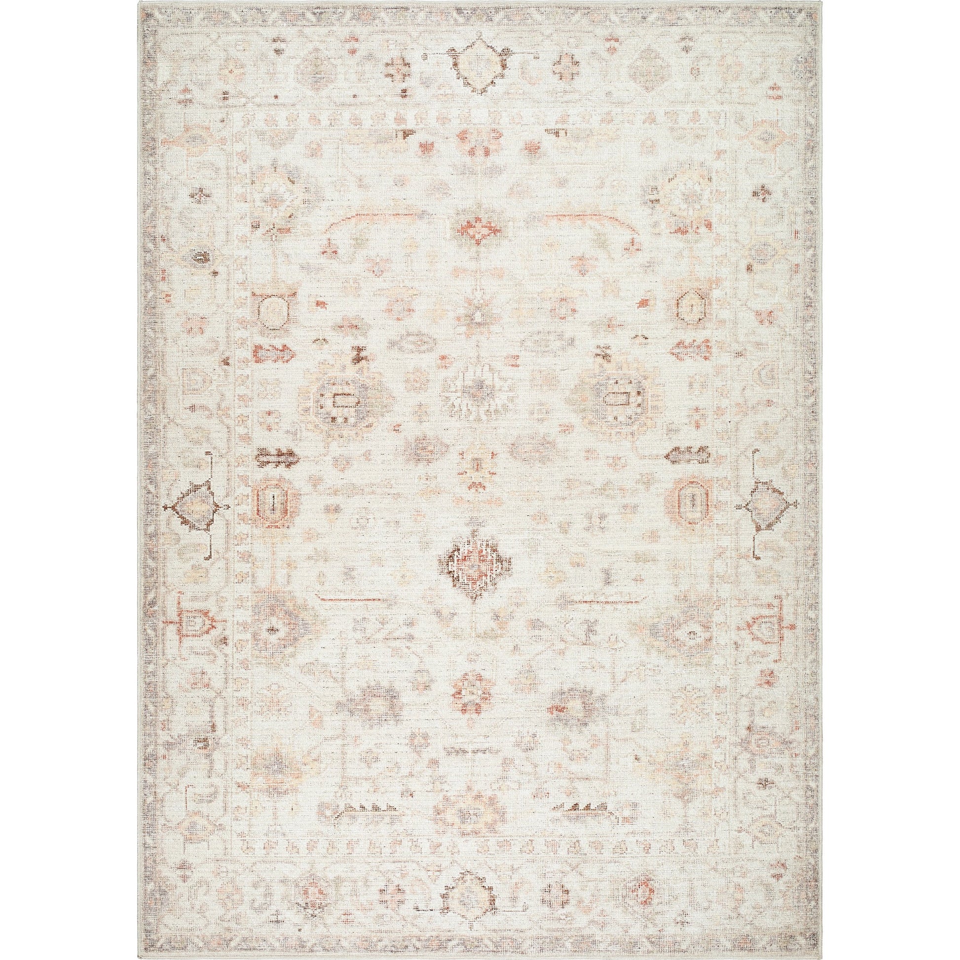 Spokane Rug - 533717 by Our PNW Home x Livabliss in ivory, dusty pink, mustard, light olive, olive, rust. Made from polyester in a unique style.