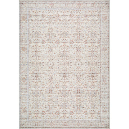 Spokane PNWSP-2301 Rug by Our PNW Home x Livabliss in light beige, rust, pale blue, brown, ivory, olive. Made from polyester in a unique style.
