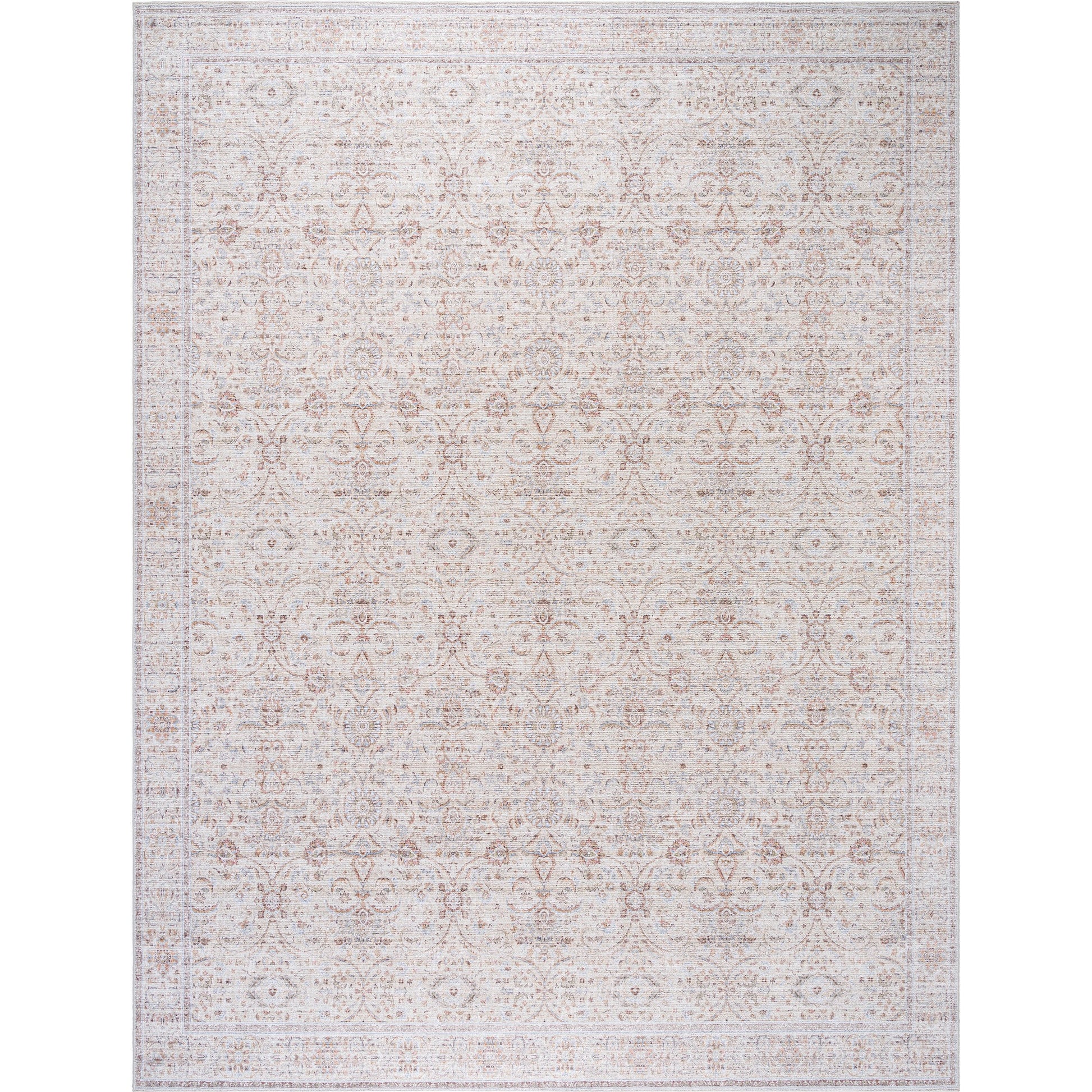 Spokane Rug - 533728 by Our PNW Home x Livabliss in light beige, rust, pale blue, brown, ivory, olive. Made from polyester in a unique style.