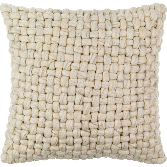 Pansy Pillow - 14 by Surya. Made from front: 100% wool, back: 100% cotton in a modern style.