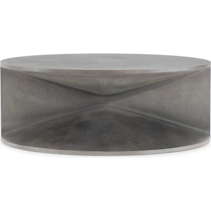 Sintra Cocktail Table by Bernhardt in grey. Made from concrete in a unique style.