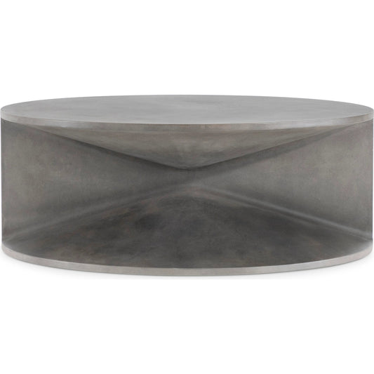 Sintra Cocktail Table by Bernhardt in grey. Made from concrete in a unique style.