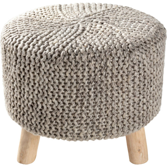 Prado - 25841 by Surya in gray, natural. Made from 70% wool, 20% polyester, 10% cotton, wood in a cottage & farmhouse style.