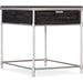 St. Armand End Table by Hooker Furniture. Made from acacia solids with round metal tube, metal sheet in a modern style.