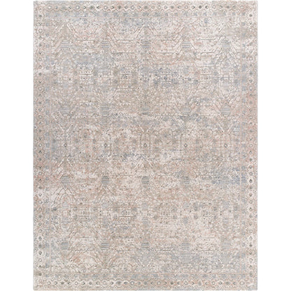 Poetry POI-2302 Rug by Livabliss in cream, light slate, sage, light sage, tan. Made from polyester in a unique style.