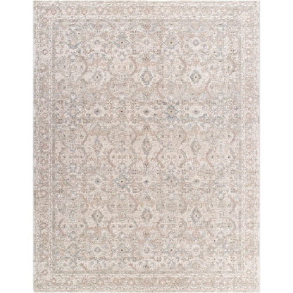Poetry POI-2304 Rug by Livabliss in light slate, cream, sage, slate, tan. Made from polyester in a unique style.