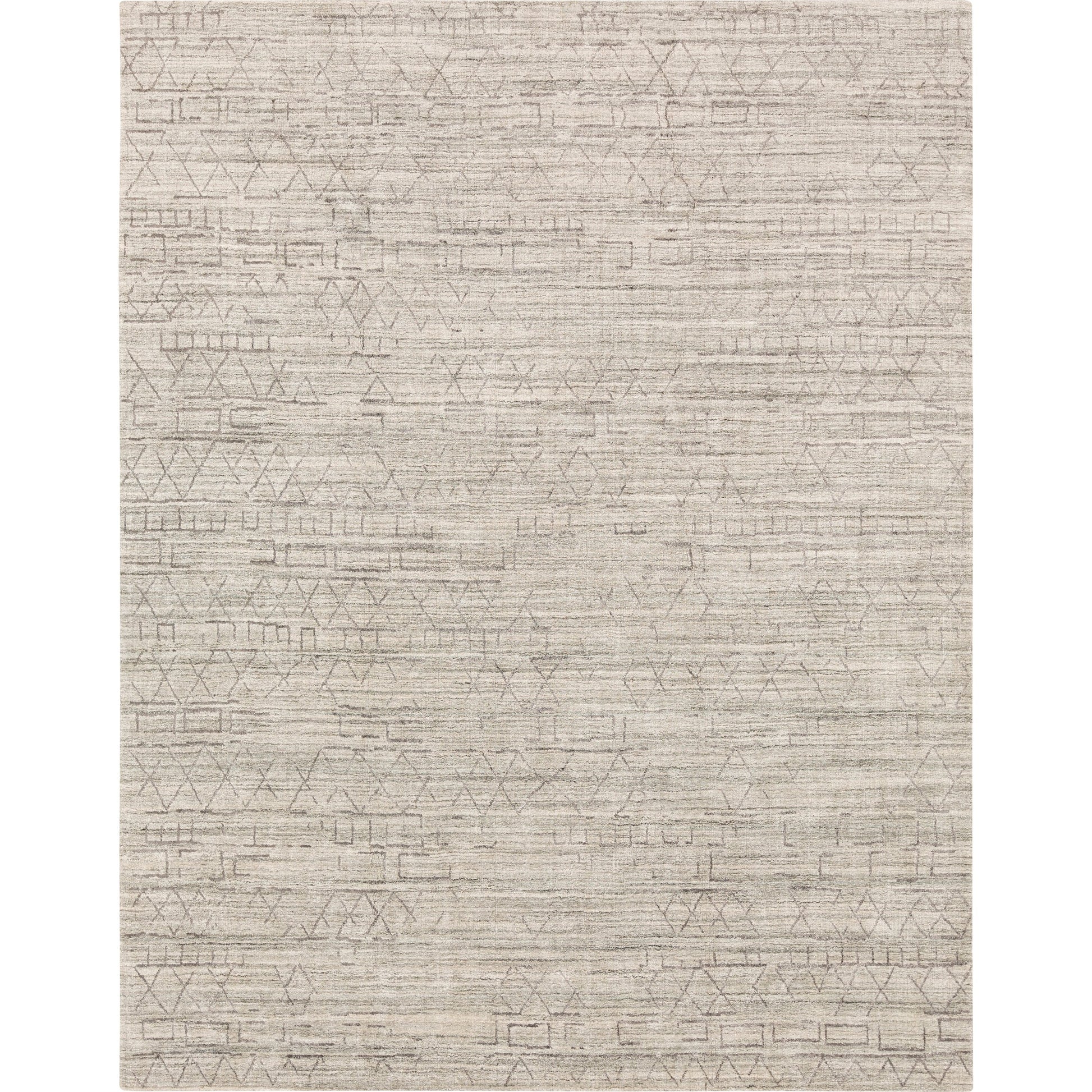 Pokhara POK-2300 Rug by Surya in taupe, ivory, light gray, gray. Made from 75% viscose, 25% wool in a unique style.
