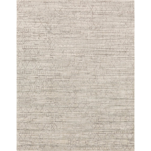 Pokhara POK-2300 Rug by Surya in taupe, ivory, light gray, gray. Made from 75% viscose, 25% wool in a unique style.