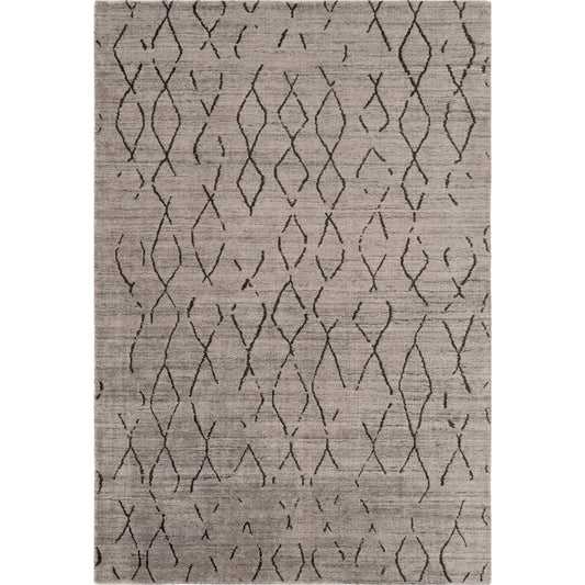 Pokhara Rug - 24195 by Surya in gray, charcoal. Made from 75% viscose, 25% wool in a unique style.