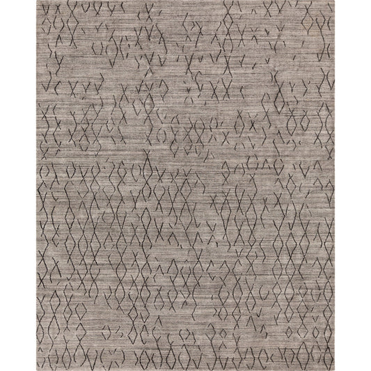 Pokhara Rug - 24195 by Surya in gray, charcoal. Made from 75% viscose, 25% wool in a unique style.