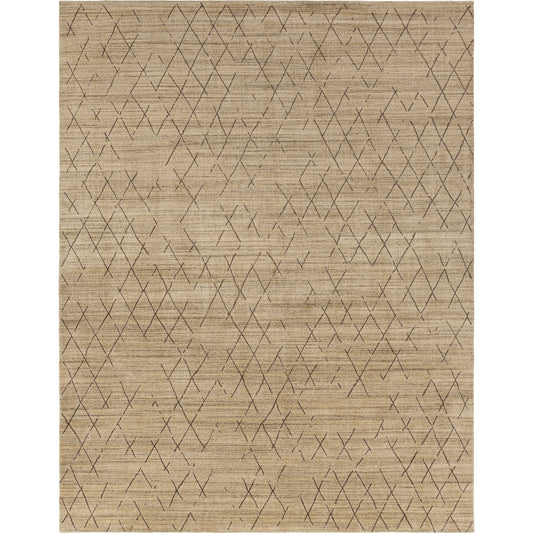 Pokhara Rug - 24196 by Surya in dark brown, tan, olive. Made from 75% viscose, 25% wool in a unique style.