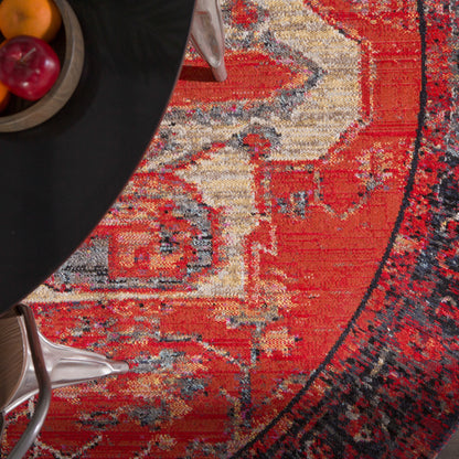 Polaris POL06 Indoor/Outdoor Rug by Jaipur Living in red, blue. Made from 100% polypropylene in a unique style.
