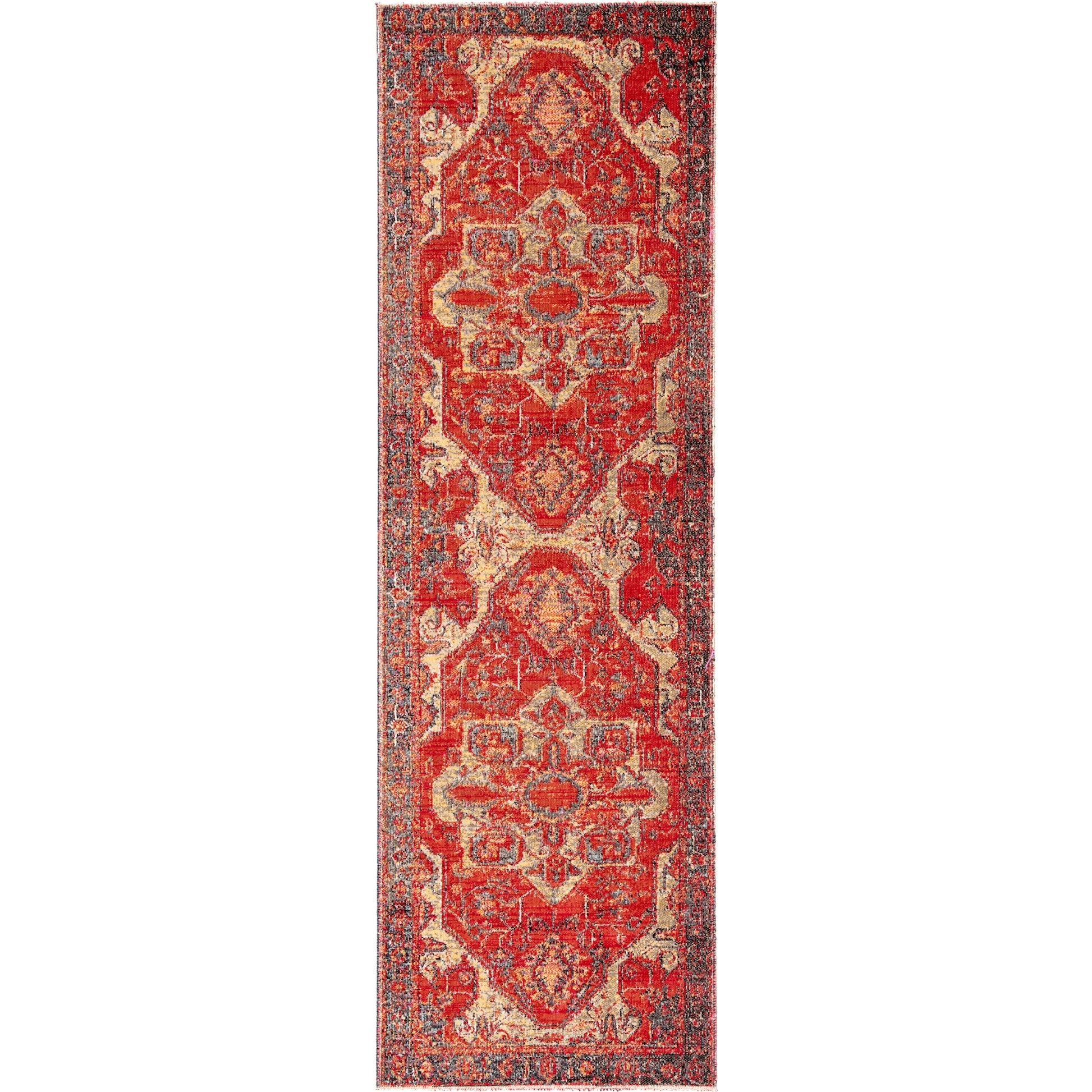 Polaris POL06 Indoor/Outdoor Rug by Jaipur Living in red, blue. Made from 100% polypropylene in a unique style.