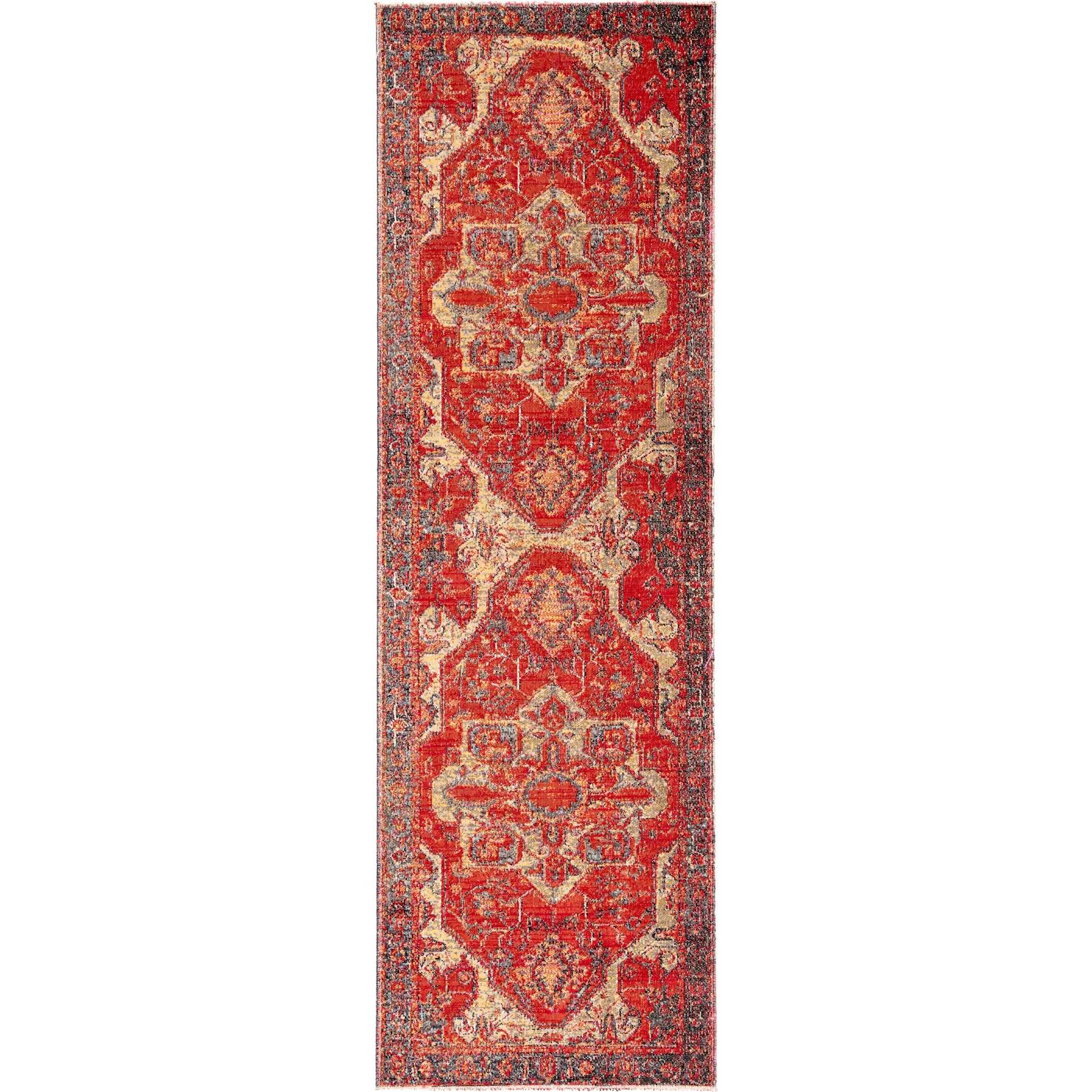 Polaris POL06 Indoor/Outdoor Rug by Jaipur Living in red, blue. Made from 100% polypropylene in a unique style.