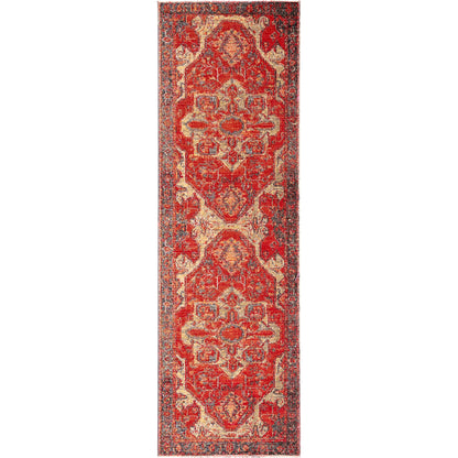 Polaris POL06 Indoor/Outdoor Rug by Jaipur Living in red, blue. Made from 100% polypropylene in a unique style.