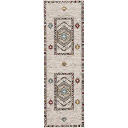 Polaris POL10 Indoor/Outdoor Rug by Jaipur Living in ivory, multicolor. Made from 100% polypropylene in a unique style.