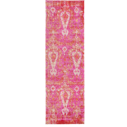 Seneca POL16 Indoor/Outdoor Rug by Jaipur Living in pink, orange. Made from 100% polypropylene in a unique style.