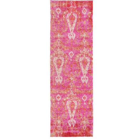 Seneca POL16 Indoor/Outdoor Rug by Jaipur Living in pink, orange. Made from 100% polypropylene in a unique style.