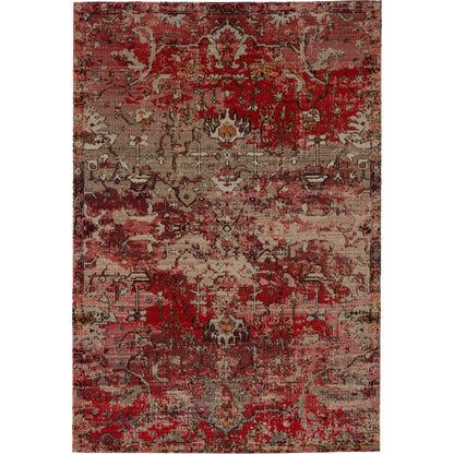 Polaris POL38 Indoor/Outdoor Rug by Jaipur Living in dark blue, red. Made from 100% polypropylene in a unique style.