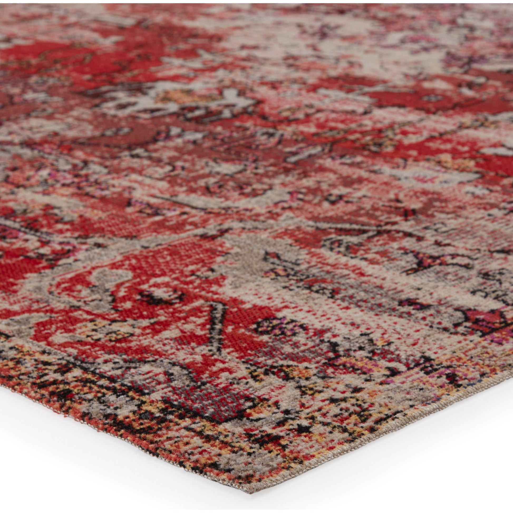 Polaris POL38 Indoor/Outdoor Rug by Jaipur Living in dark blue, red. Made from 100% polypropylene in a unique style.