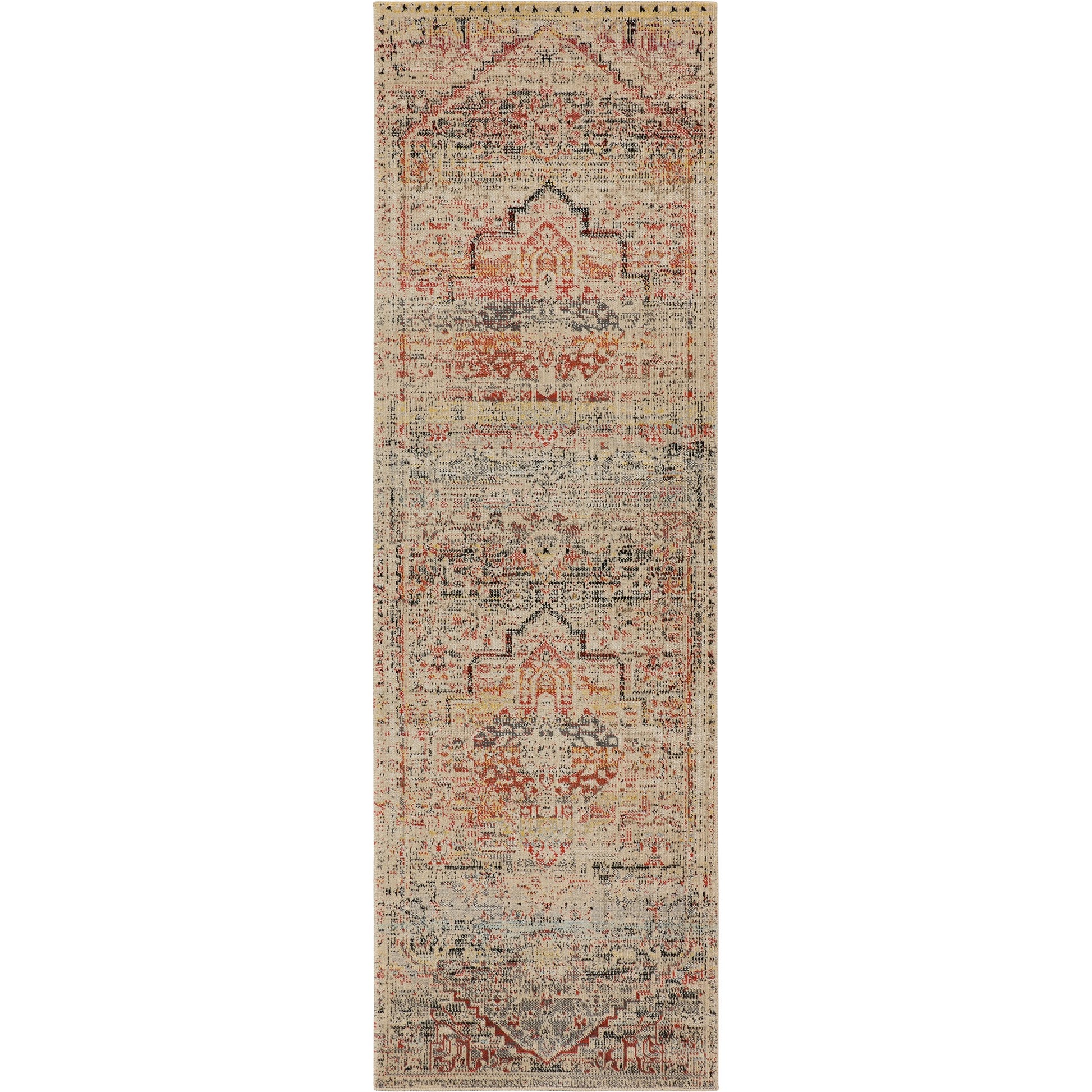Polaris POL49 Indoor/Outdoor Rug by Jaipur Living in multicolor, beige. Made from 100% polypropylene in a unique style.