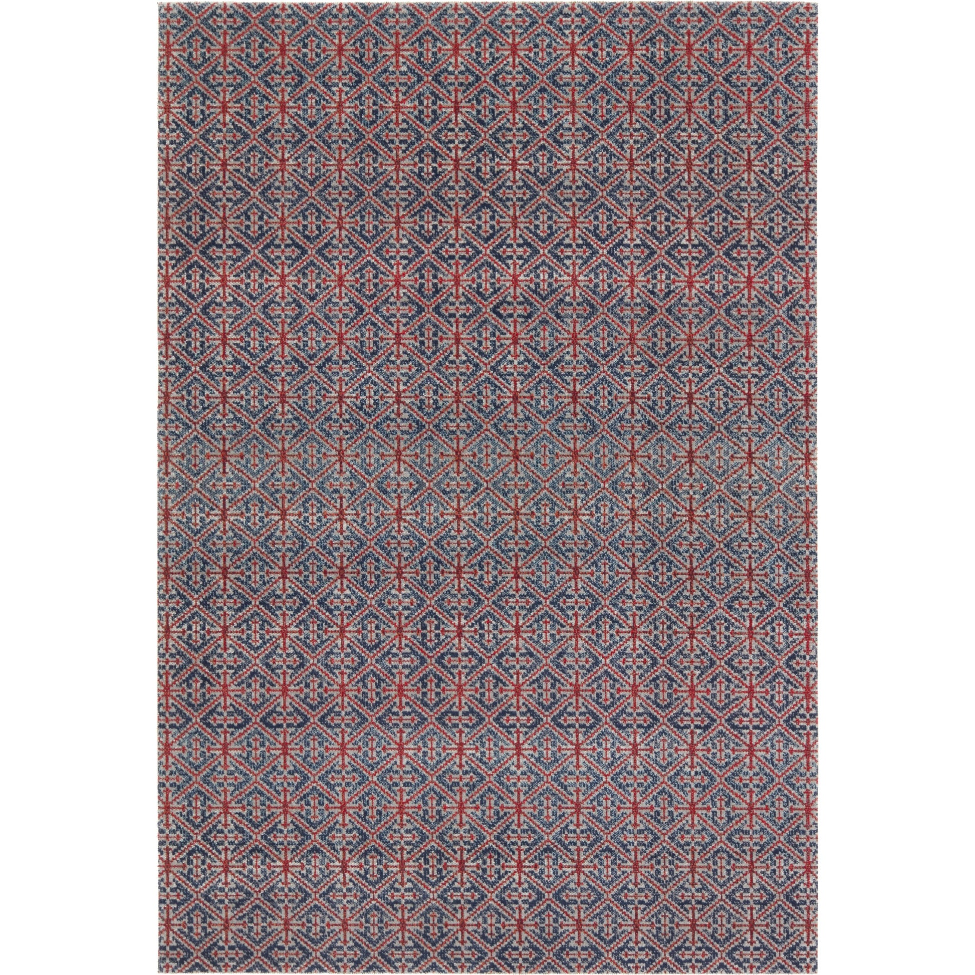 Polaris POL52 Indoor/Outdoor Rug by Jaipur Living in red, navy. Made from 100% polypropylene in a unique style.