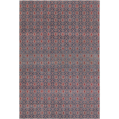 Polaris POL52 Indoor/Outdoor Rug by Jaipur Living in red, navy. Made from 100% polypropylene in a unique style.