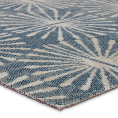 Polaris POL53 Indoor/Outdoor Rug by Jaipur Living in blue, cream. Made from 100% polypropylene in a unique style.