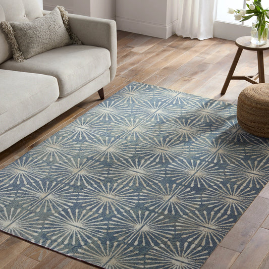 Polaris Calvary Rug by Jaipur Living in blue, cream. Made from 100% polypropylene in a unique style.