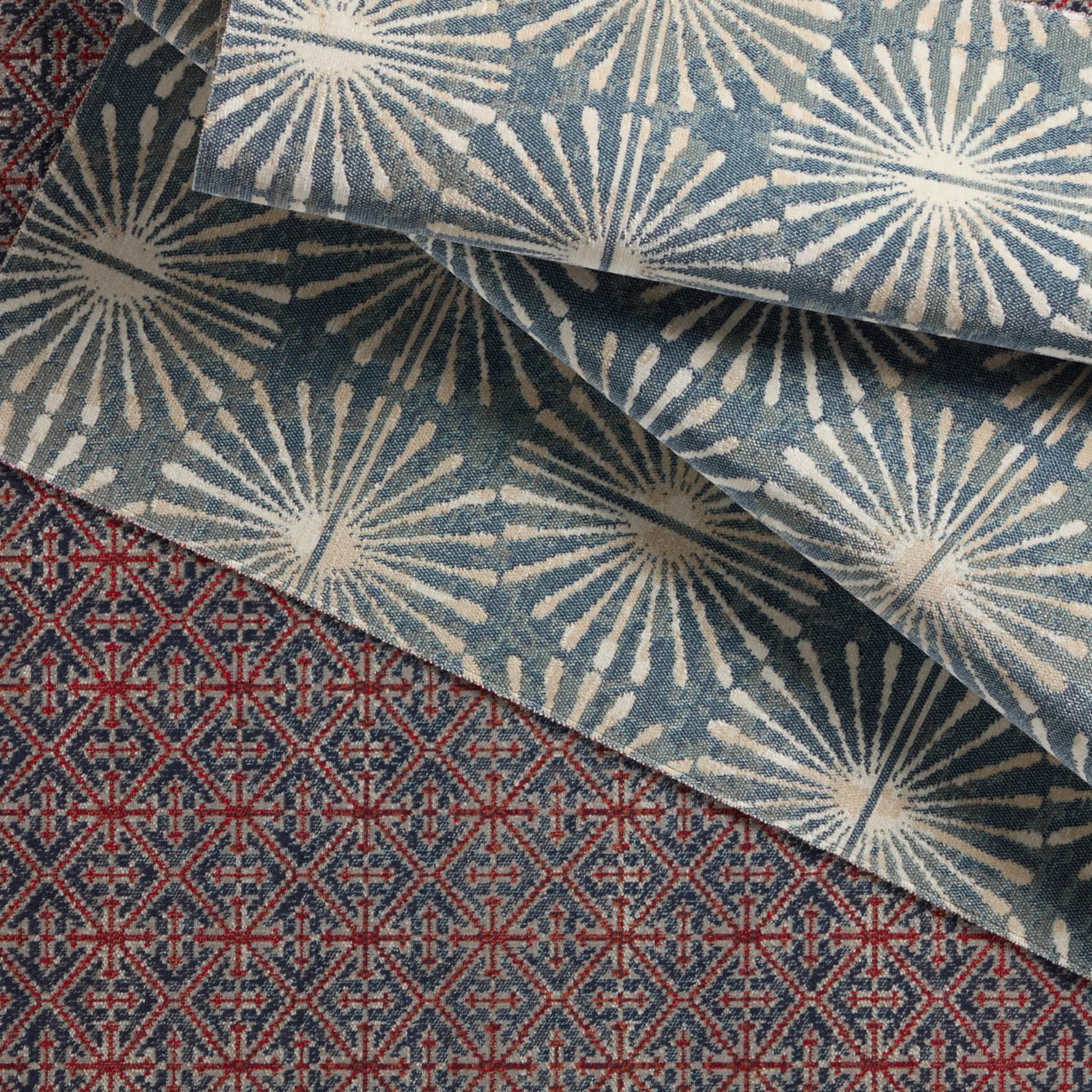 Polaris POL53 Indoor/Outdoor Rug by Jaipur Living in blue, cream. Made from 100% polypropylene in a unique style.