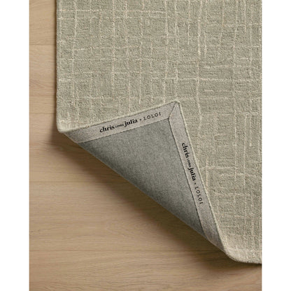 Polly POL-06 Rug by Chris Loves Julia x Loloi in spa, ivory. Made from 71% wool, 29% jute pile in a unique style.