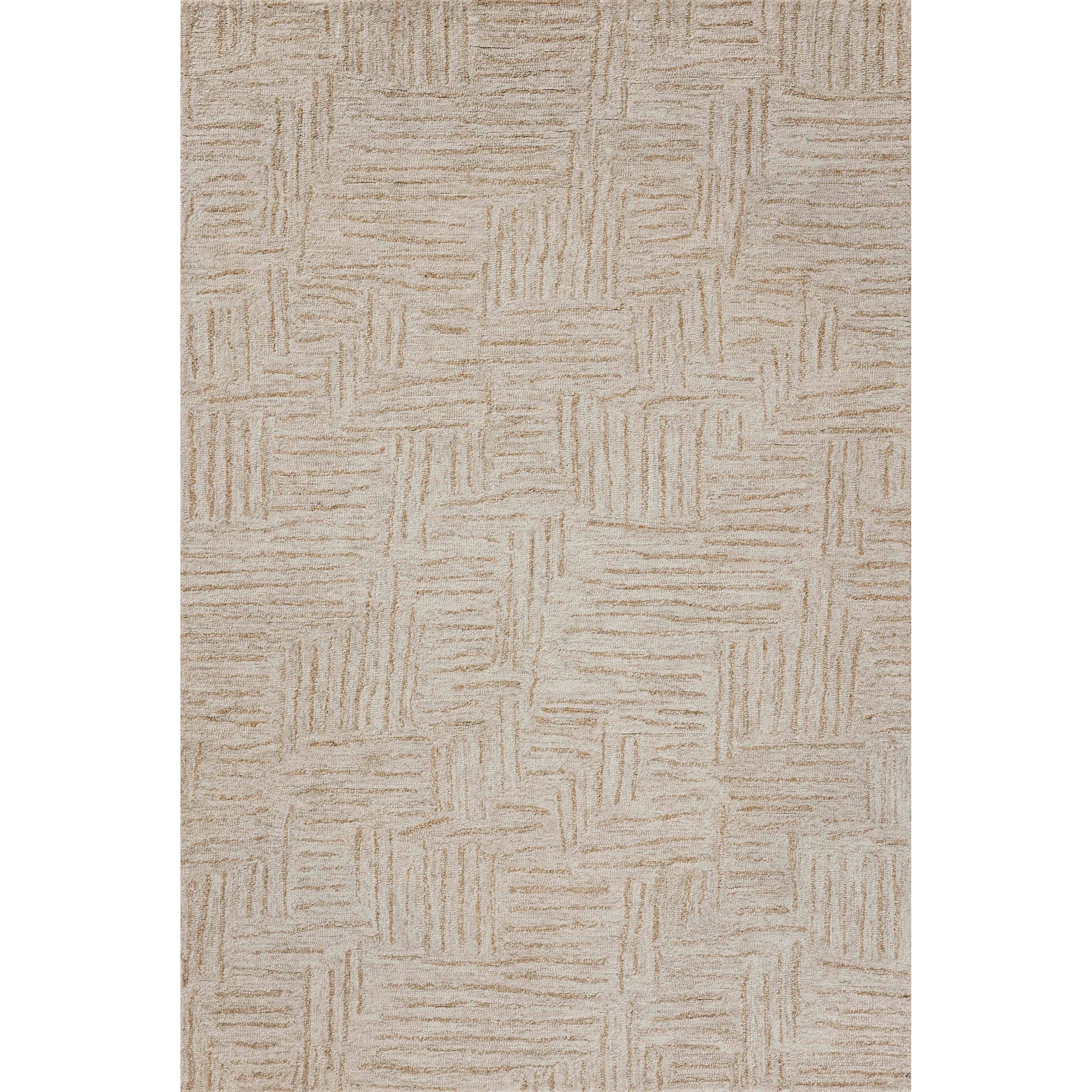 Polly POL-08 Rug by Chris Loves Julia x Loloi in smoke, sand. Made from 71% wool, 29% jute pile in a unique style.
