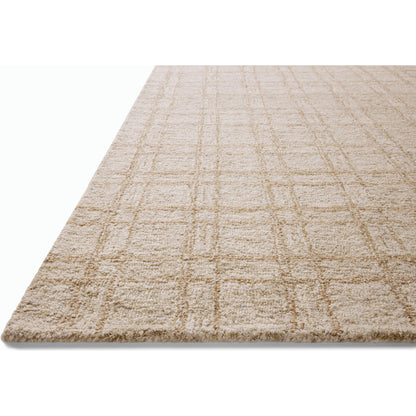 Polly POL-10 Rug by Chris Loves Julia x Loloi in khaki, sand. Made from 71% wool, 29% jute pile in a unique style.