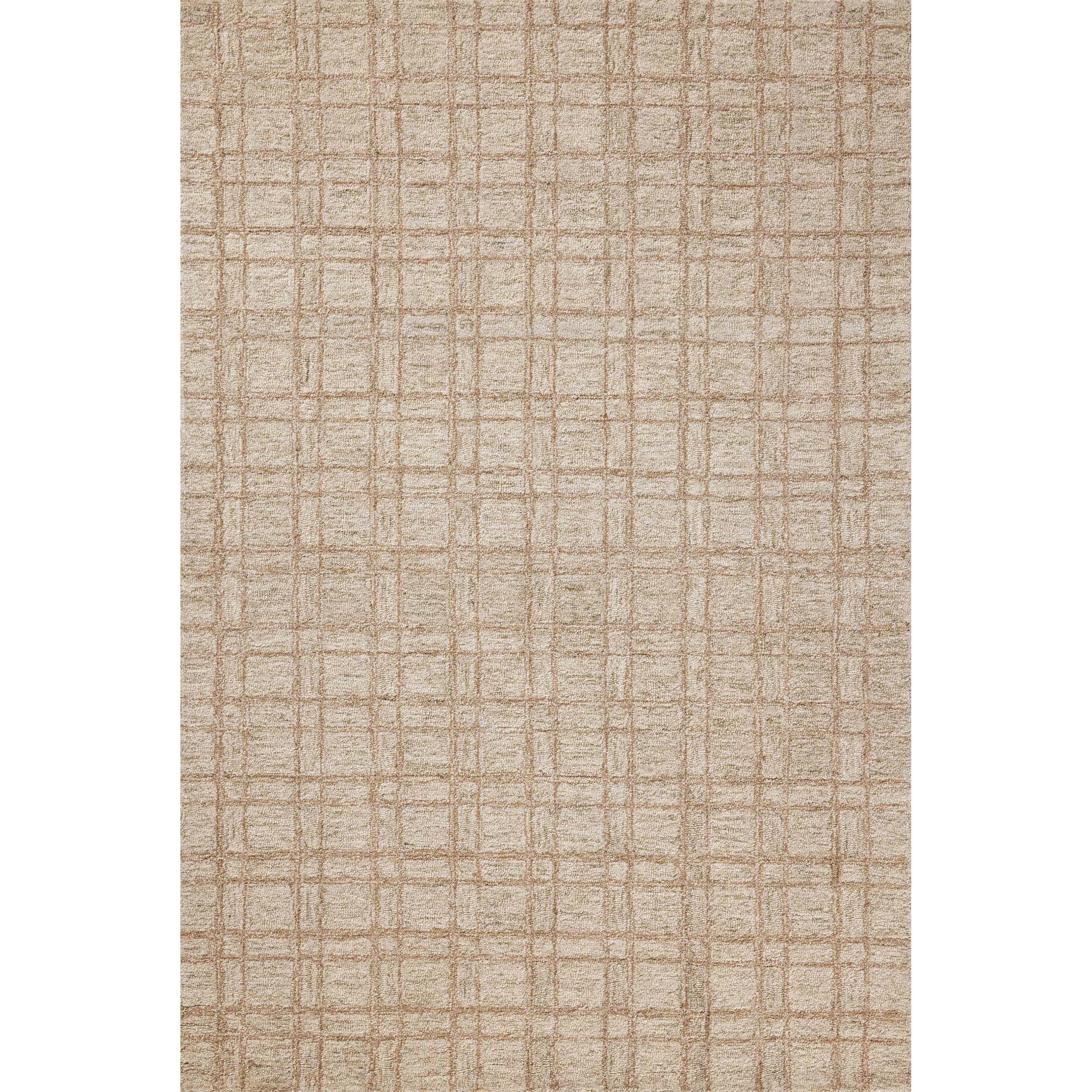 Polly POL-10 Rug by Chris Loves Julia x Loloi in khaki, sand. Made from 71% wool, 29% jute pile in a unique style.
