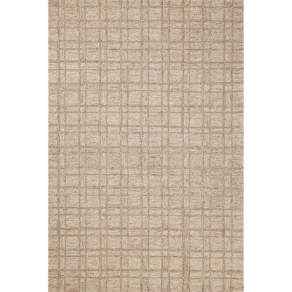 Polly POL-10 Rug by Chris Loves Julia x Loloi in khaki, sand. Made from 71% wool, 29% jute pile in a unique style.
