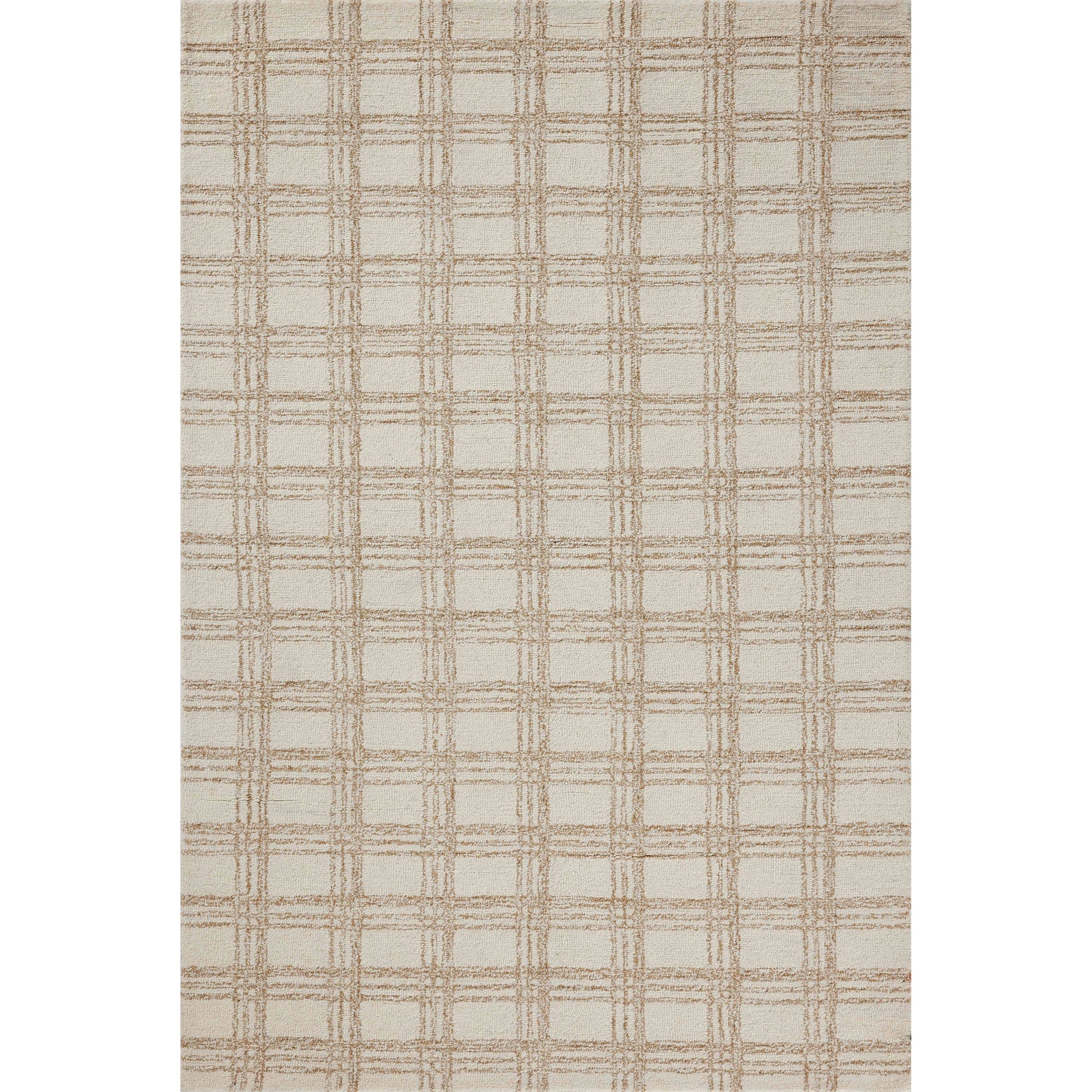 Polly POL-12 Rug by Chris Loves Julia x Loloi in cream, sand. Made from 71% wool, 29% jute pile in a unique style.