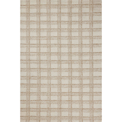 Polly POL-12 Rug by Chris Loves Julia x Loloi in cream, sand. Made from 71% wool, 29% jute pile in a unique style.