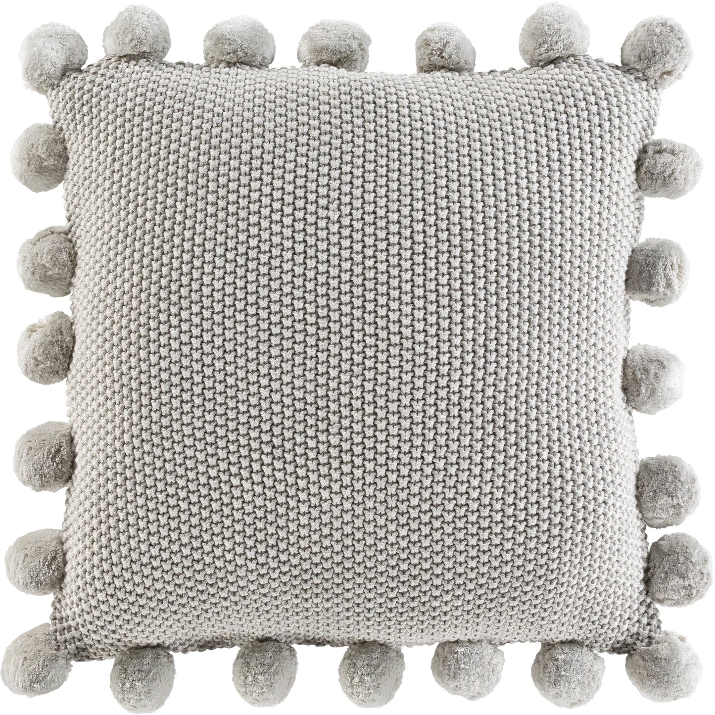 007 SI-1861155,SI-1861156,SR-880815,SR-880816 | Primary Silo | Pomtastic Pillow - 33321 by Surya in light gray. Made from 100% cotton in a modern style.