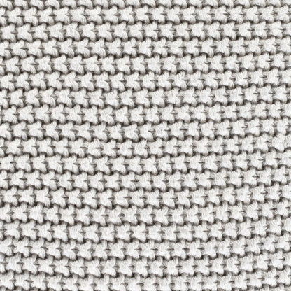 Pomtastic Pillow - 33321 by Surya in light gray. Made from 100% cotton in a modern style.