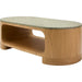 Poros Coffee Table by Surya. Made from cork veneer, oak in a eclectic & global style.
