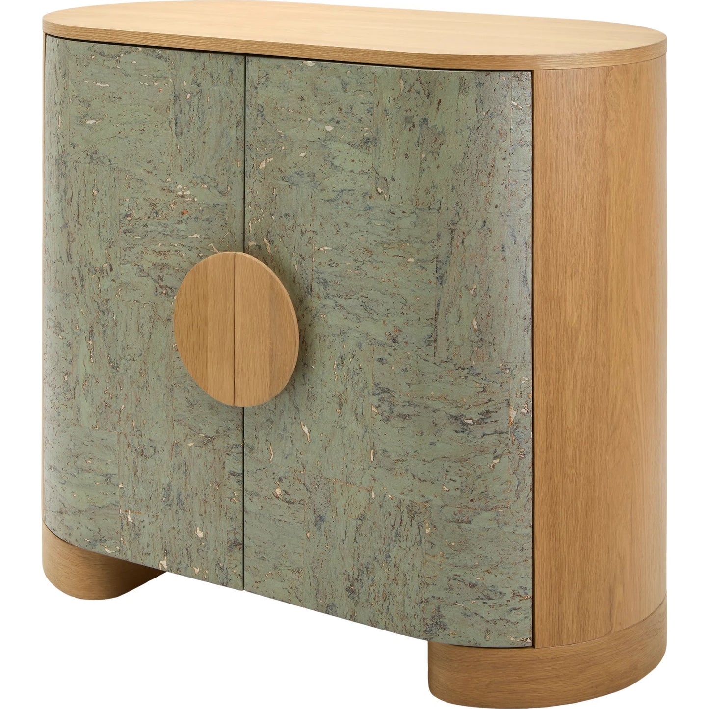001 SI-2244424 | Primary Silo | Poros Cabinet 540213 by Surya in natural, lacquered. Made from cork veneer, oak in a eclectic & global style.