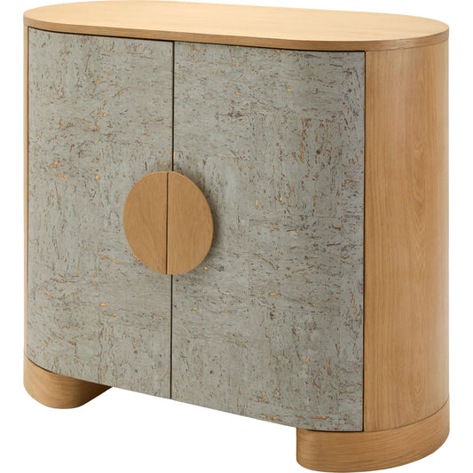 Poros Cabinet 540213 by Surya in natural, lacquered. Made from cork veneer, oak in a unique style.