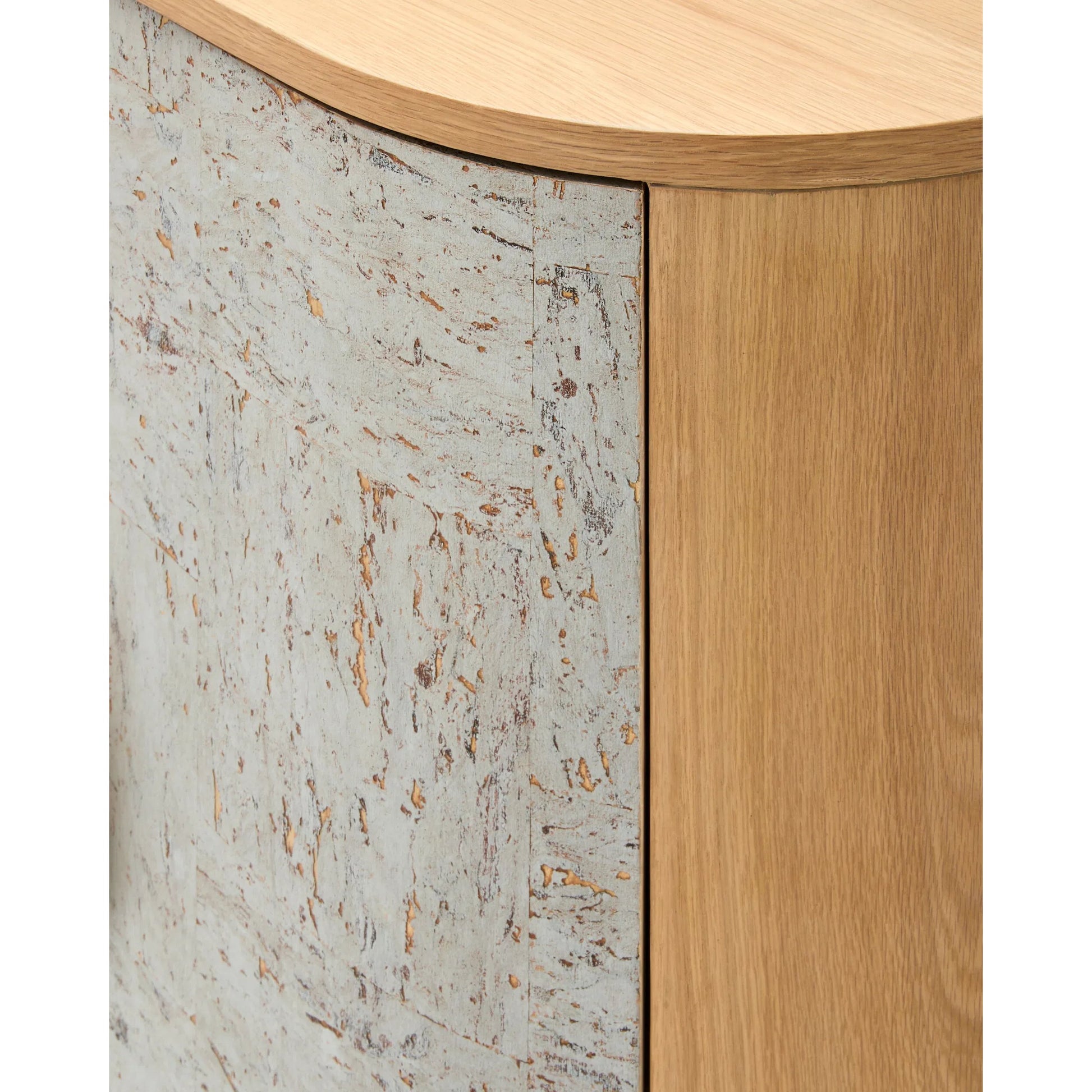 Poros Cabinet 540213 by Surya in natural, lacquered. Made from cork veneer, oak in a eclectic & global style.
