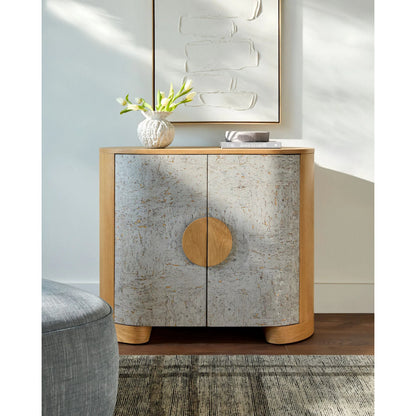 Poros Cabinet 540213 by Surya in natural, lacquered. Made from cork veneer, oak in a eclectic & global style.