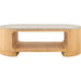 Poros Coffee Table by Surya. Made from cork veneer, oak in a eclectic & global style.