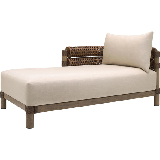 Porta Sectional by Surya in brown. Made from sunbrella, acrylic, aluminum, quick dry foam in a rustic style.