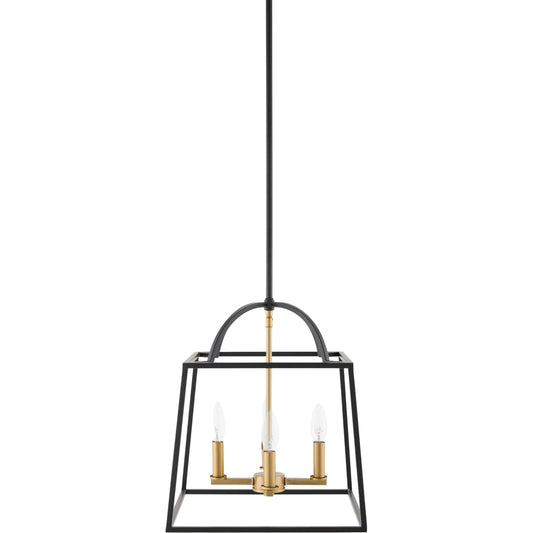 Possini Chandelier by Surya in black. Made from iron in a transitional style.